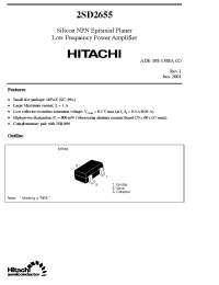 Datasheet 2SD2655 производства Toshiba